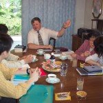 We started out with a Bible study/English class.